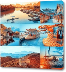   Картина Красочный Китай