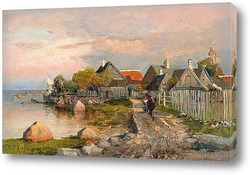   Картина Рыбацкая деревня