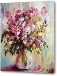   Картина Букет садовых цветов