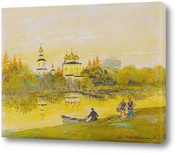   Картина Монастырь близ Кинешмы. Вечер