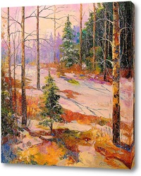   Картина В зимнем лесу