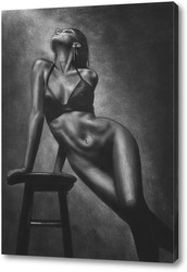   Картина Серия о женщинах: обнаженная фигура со стулом