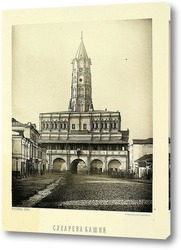  Трубная площадь.  Вид местности, прилегающей к Петровскому бульвару.1882