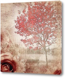   Картина Красное дерево