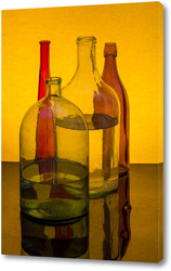   Картина Натюрморт с цветными бутылками