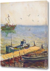   Картина Корабли и чайки