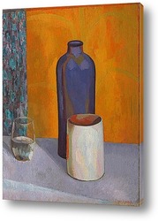   Картина Натюрморт с синей бутылкой
