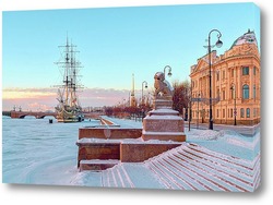   Картина На Петровской набережной.