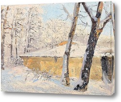   Картина Деревья в снегу
