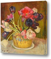    Натюрморт с тюльпанами, 1915