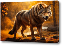   Картина волк