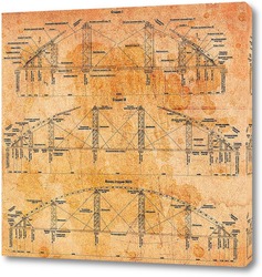   Картина Схема моста
