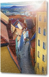   Картина Старая немецкая улочка