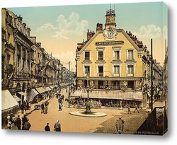    Площадь,  Дьепп, Франция.1890-1900 гг