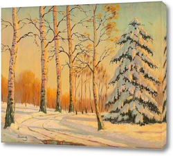   Картина зимний пейзаж