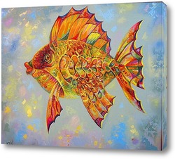   Картина золотая рыбка