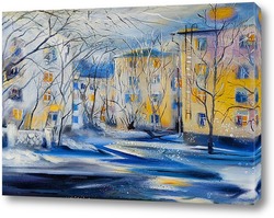   Картина Зима на улице Правды