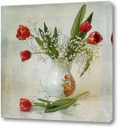   Картина Первые тюльпаны