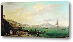   Картина Вид на Неаполь и Везувий