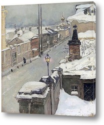   Картина Зимняя Москва.Вид из окна,Средняя Кисловка