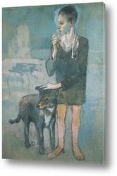  Картина Мальчик с собакой.1905г.