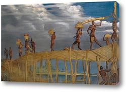   Картина Пешеходный мост на базе Форт Аршамбо