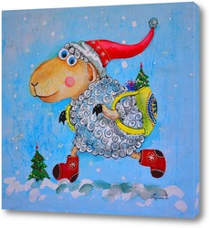   Картина Новогодняя овечка