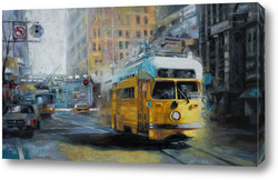   Картина San Francisco Yellow Trolley