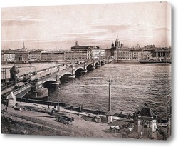   Картина Николаевский мост. Вид с Васильевского острова 1907  –  1908