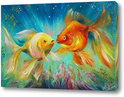  Картина "Пара золотых рыбок"