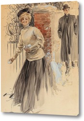  Сбор меда, иллюстрация календаря, 1907