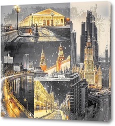   Картина Яркая Москва