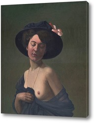   Картина Женщина в черной шляпе