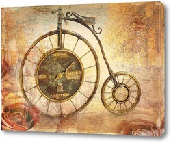  Картина Часы в виде велосипеда