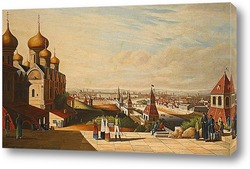   Картина Панорамный вид на Москву с Кремлем
