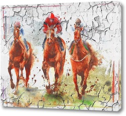   Картина Гонки на лошадях