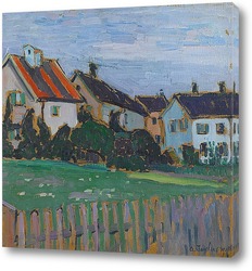   Картина Дома с палисадниками