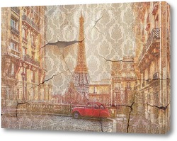   Картина  Маленькая улица Парижа