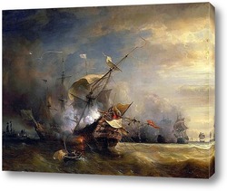  Захват трех голландских торговых суден французскими кораблями