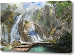   Картина Водопады и леса 62813