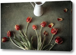   Картина Тюльпаны на столе