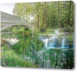   Картина Пейзаж с мостом