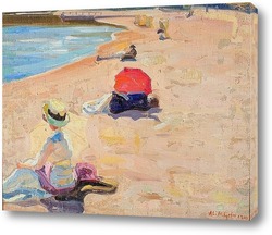  Картина Дамы на пляже  