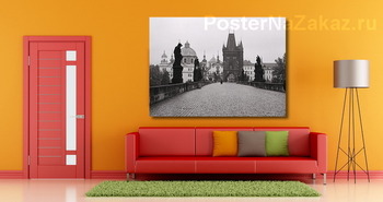 Модульная картина Карлов Мост в Чехии.