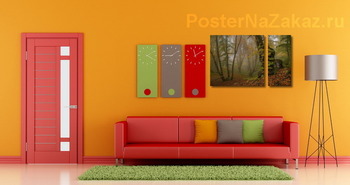 Модульная картина Октябрь