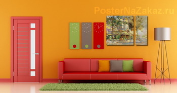 Модульная картина Хуторок Сирени