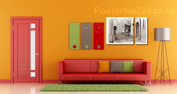 Модульная картина Встреча в Риме