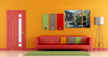 Модульная картина Лужа