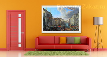 Модульная картина Регата на Большом канале в Венеции в честь короля датского Фридр