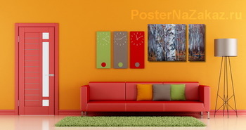 Модульная картина Грустная осень